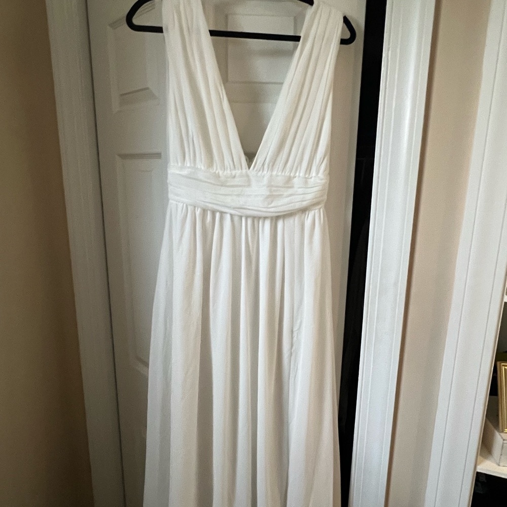 Heavenly Hues Lulus White Maxi Dress